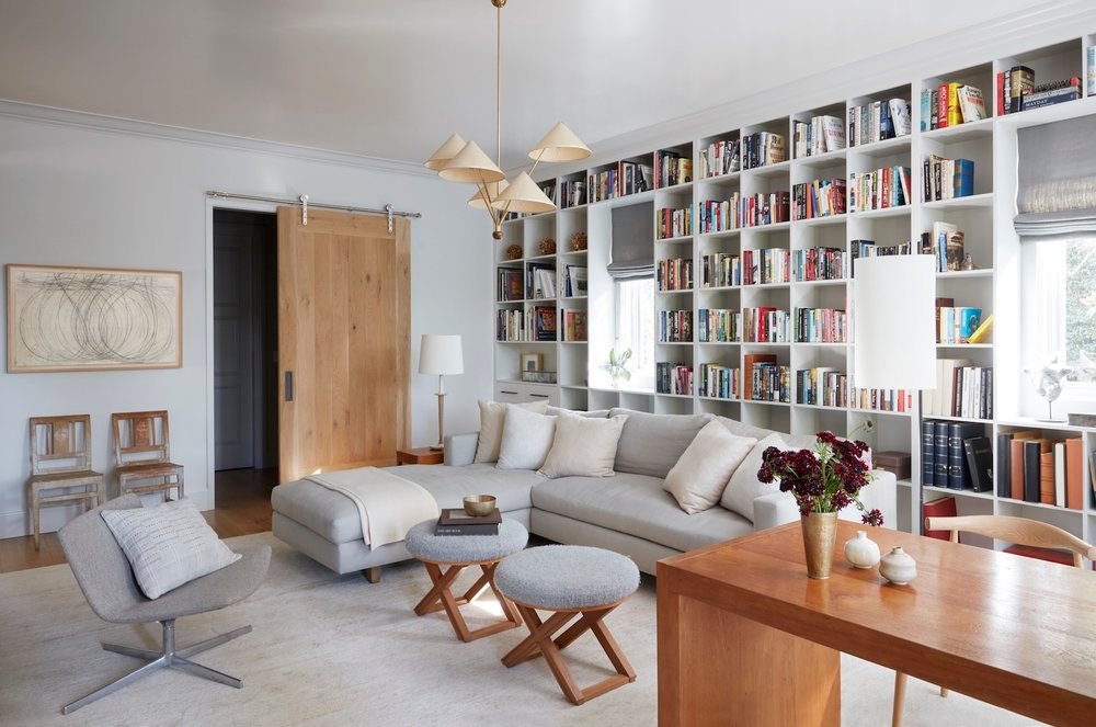 M.Elle Design  brings Brentwood brilliance with this bibliophile’s living room