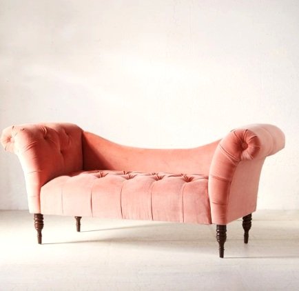Like here, on this velvet fainting sofa from  Urban Outfitters …