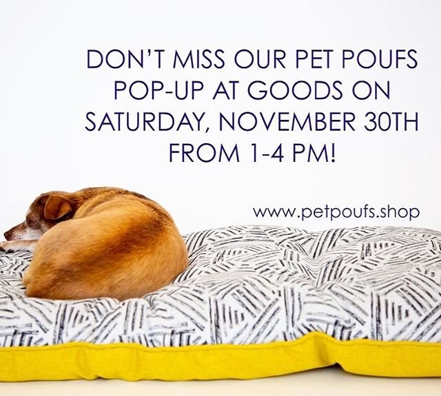 Nestled between BLACK FRIDAY + CYBER MONDAY, there’s SHOP SMALL BUSINESS SATURDAY. For this year’s #shopsmallsaturday, @debvigna and I are holding a pop-up shop of our Pet Pouf beds, with the addition of @unfurgettablegoods #adoptdontshop pins, at @goods.la in Santa Monica. We are all women-owned businesses, all small businesses, all local, and we all strive to support a more sustainable environment in what we sell, what we make, and how we impact the local and larger world.
So, why does any of this matter? Why support small, local, + women-owned businesses?
1 - For every dollar spent at a small
business in the U.S., approximately 67 cents stays in the local community. 
2 - As of 2017, Women Owned businesses account for 39 percent of all businesses in the U.S. but only 4.2 percent of overall business revenues. 
3 - Women entrepreneurs face challenges getting fair access to capital. Just 4 percent of the total dollar value of all small business loans goes to women business owners.
4 - Women reinvest up to 90 percent of their income in their families and communities, compared to 40 percent for men (source: Forbes) (*CAN I GET A HALLELUJAH + AN AMEN?!) 5 – Small businesses tend to select products and wares based on their own interests and the needs of local clientele, bringing a broader, more diverse range of wares goods to the market, thereby supporting other small makers and designers. 
6 - Locally owned businesses create more jobs locally and, in some sectors, can provide better wages and benefits than chains do. 
7 - Supporting women-owned businesses means investing in women’s economic empowerment, gender equality in business, and sustainable economic growth. (source: Women’s Business Enterprise National Council) 
8 - The majority of women-owned businesses generate less than $250k in revenue – and yet, data shows that substantial business growth in terms of revenue and number of employees begins to take off after reaching $250k in revenue. 
9 - local business ownership ensures that decisions are made locally by people in the community, people who give a damn how their community is affected, both negatively and positively.